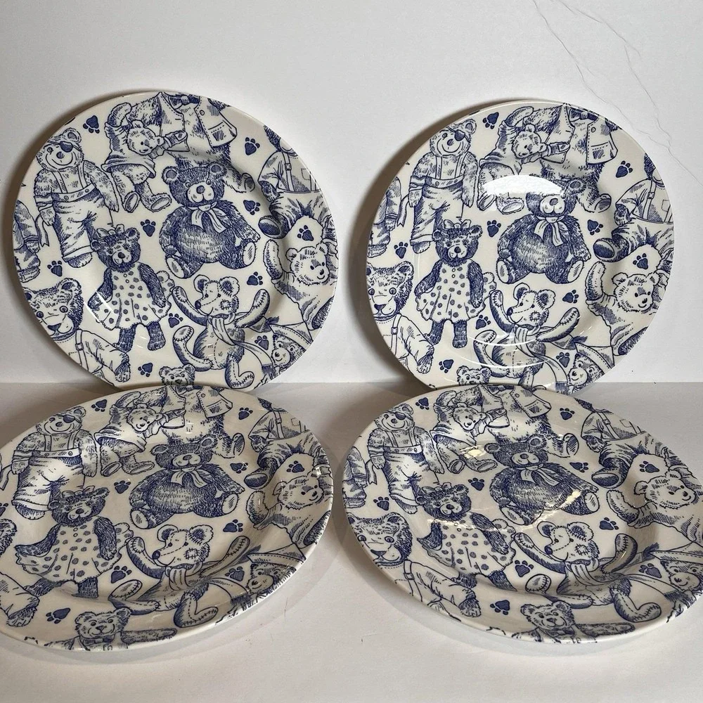 VTG 2000 Copeland and Garrett Porcelain Blue Bear 9.5